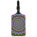 Psychedelic Radiant Optical Illusion Luggage Tag
