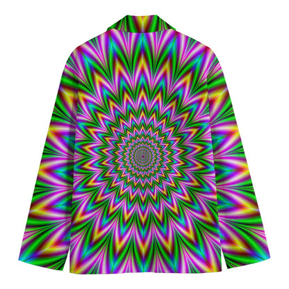 Psychedelic Radiant Optical Illusion Men's Blazer