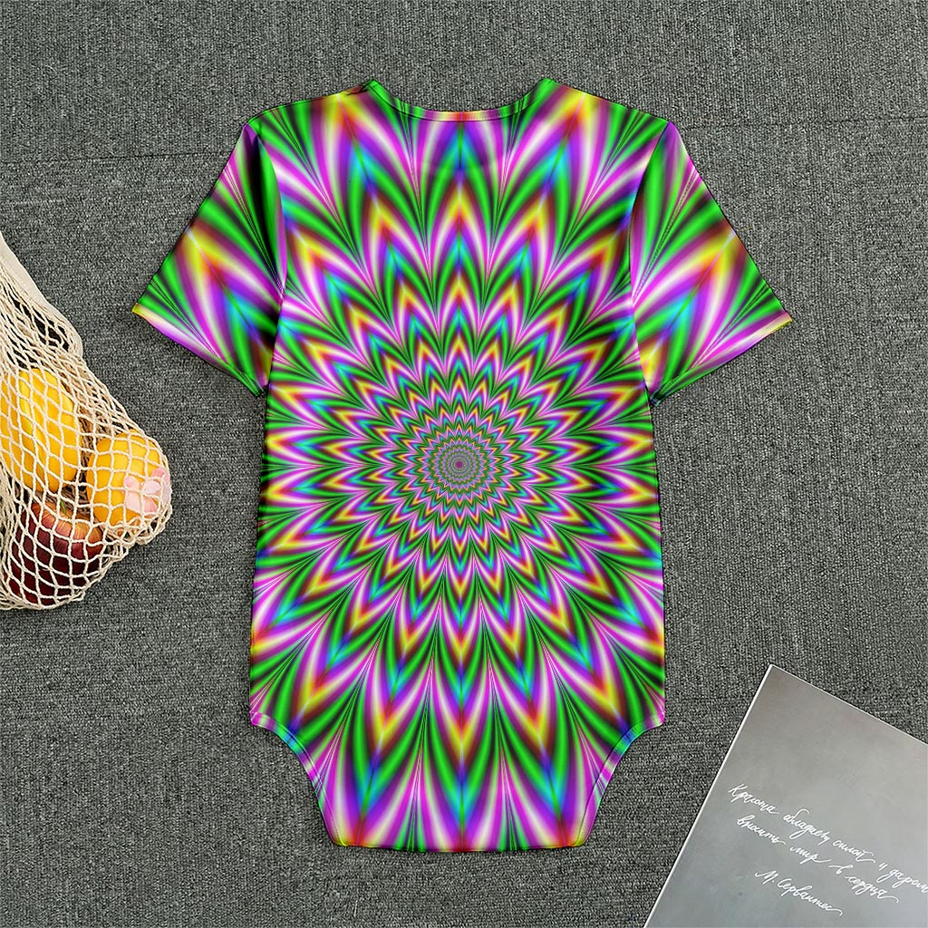 Psychedelic Radiant Optical Illusion Men's Bodysuit