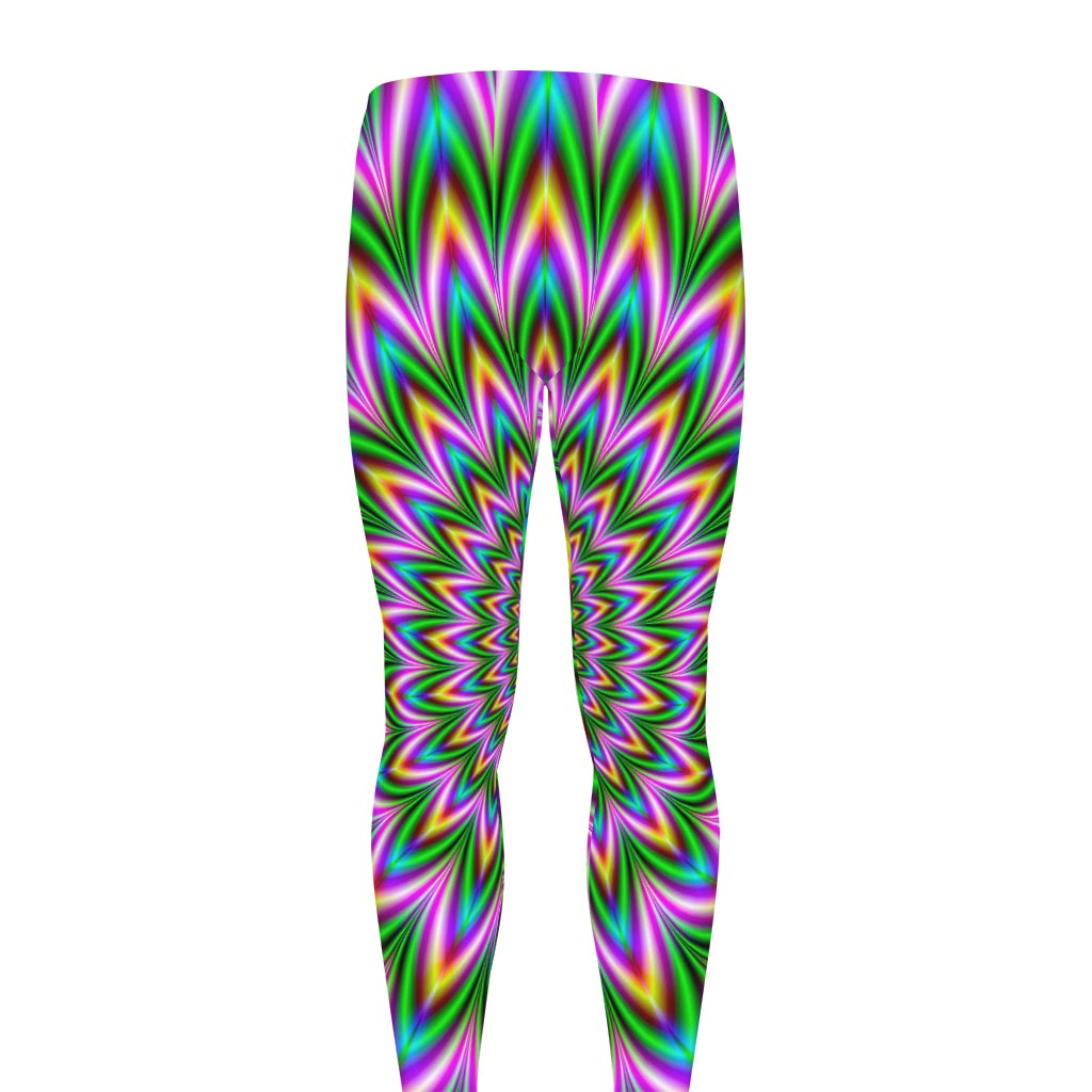 Psychedelic Radiant Optical Illusion Men's leggings