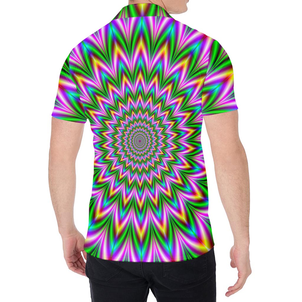 Psychedelic Radiant Optical Illusion Men's Shirt