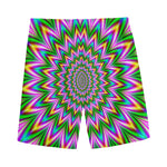 Psychedelic Radiant Optical Illusion Men's Sports Shorts