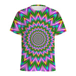 Psychedelic Radiant Optical Illusion Men's Sports T-Shirt