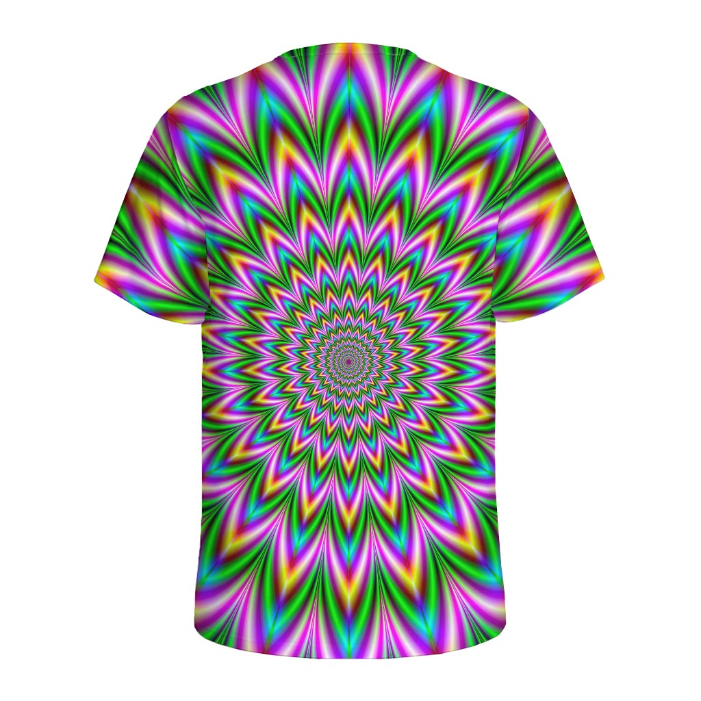 Psychedelic Radiant Optical Illusion Men's Sports T-Shirt
