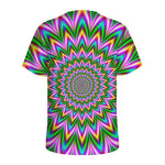 Psychedelic Radiant Optical Illusion Men's Sports T-Shirt