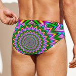 Psychedelic Radiant Optical Illusion Men's Swim Briefs