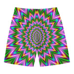 Psychedelic Radiant Optical Illusion Men's Swim Trunks