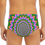 Psychedelic Radiant Optical Illusion Men's Triangle Swim Briefs