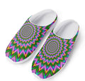Psychedelic Radiant Optical Illusion Mesh Casual Shoes