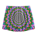 Psychedelic Radiant Optical Illusion Mesh Shorts