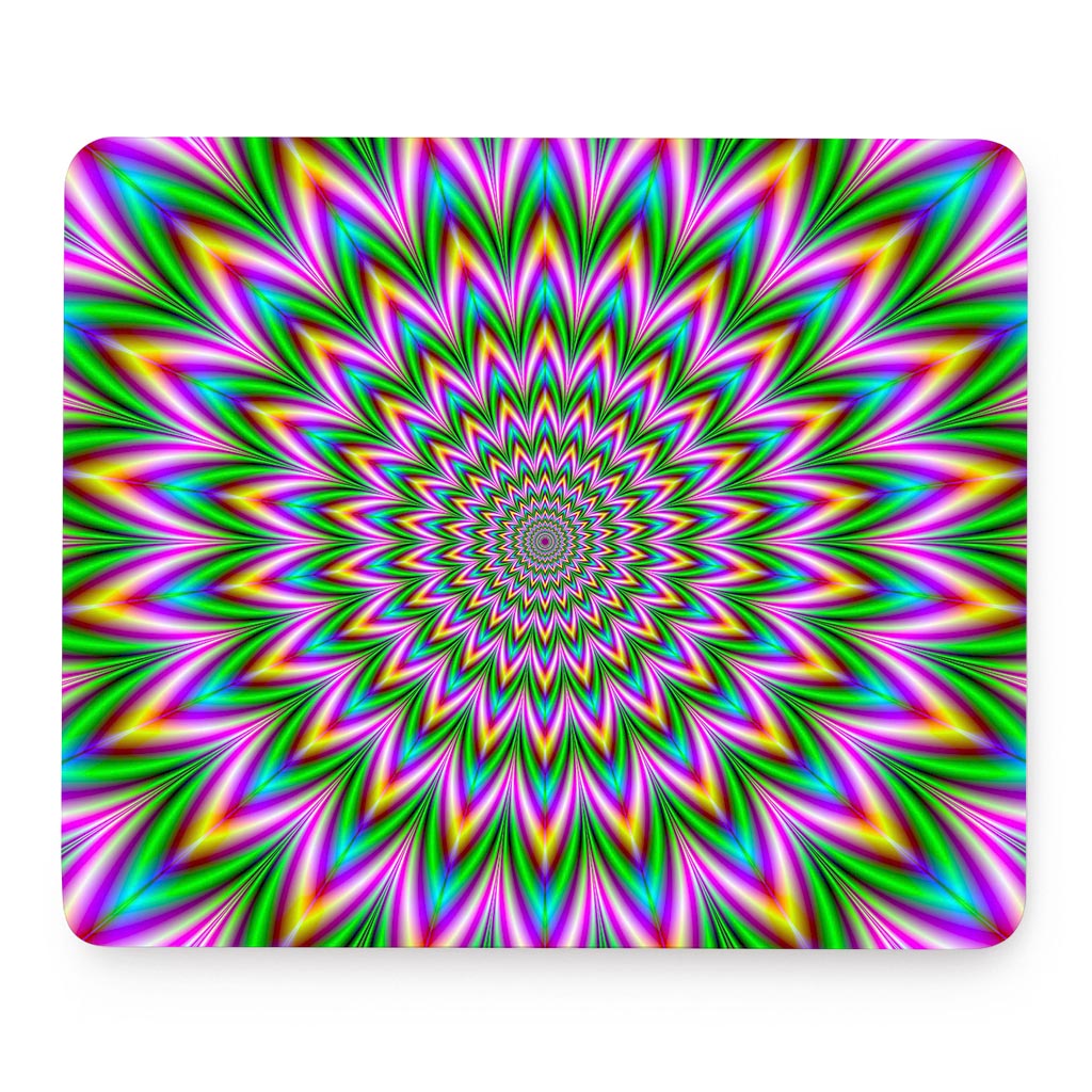 Psychedelic Radiant Optical Illusion Mouse Pad