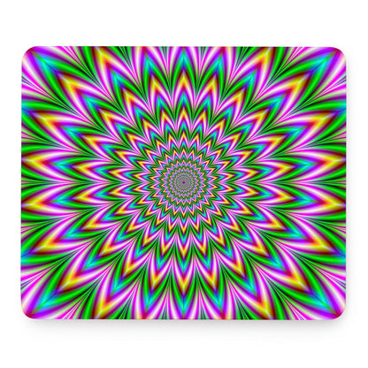 Psychedelic Radiant Optical Illusion Mouse Pad