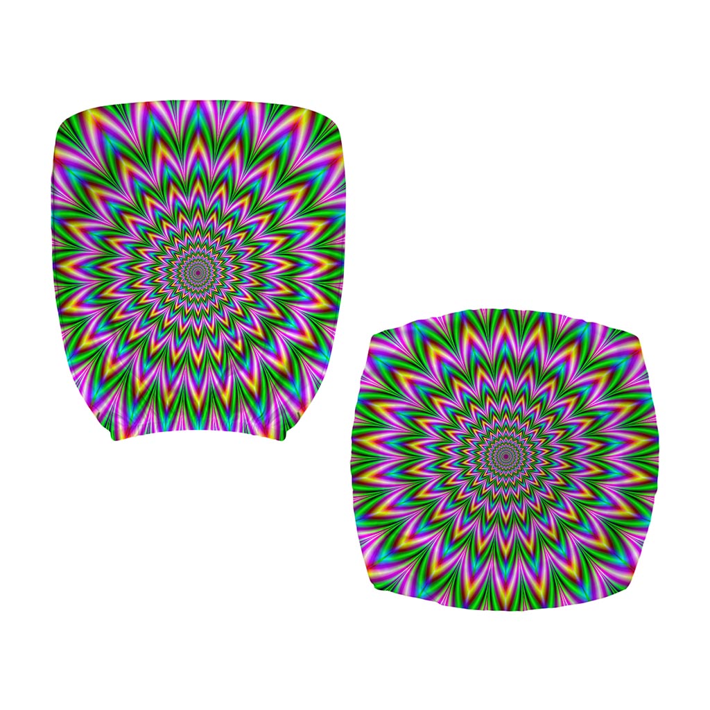 Psychedelic Radiant Optical Illusion Office Chair Cover