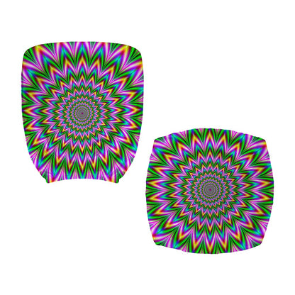 Psychedelic Radiant Optical Illusion Office Chair Cover