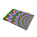 Psychedelic Radiant Optical Illusion Pet Cooling Mat Cover