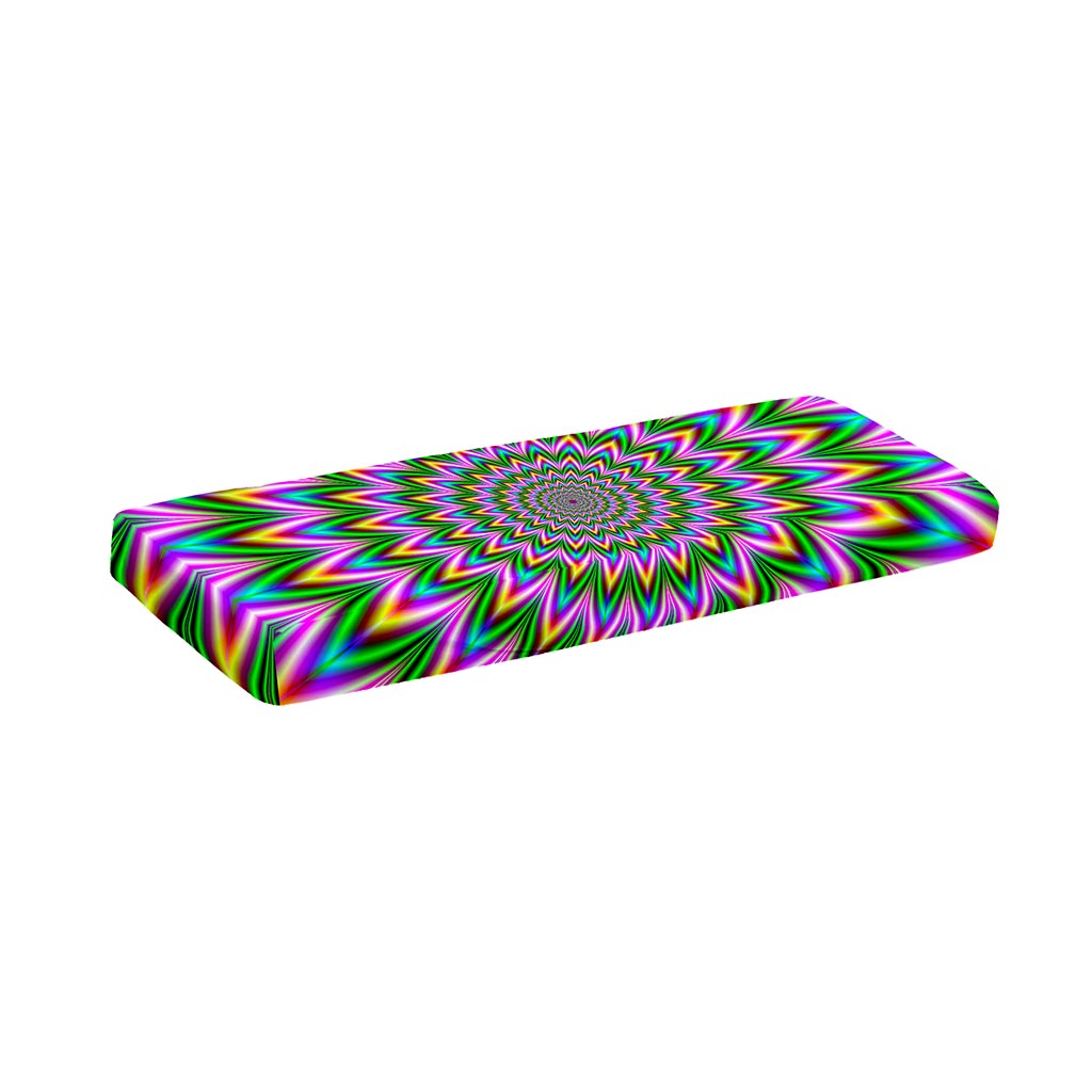 Psychedelic Radiant Optical Illusion Piano Keyboard Cover
