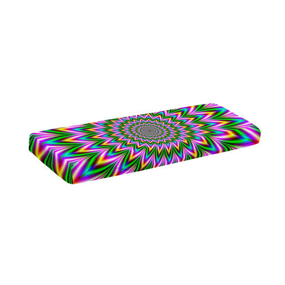 Psychedelic Radiant Optical Illusion Piano Keyboard Cover