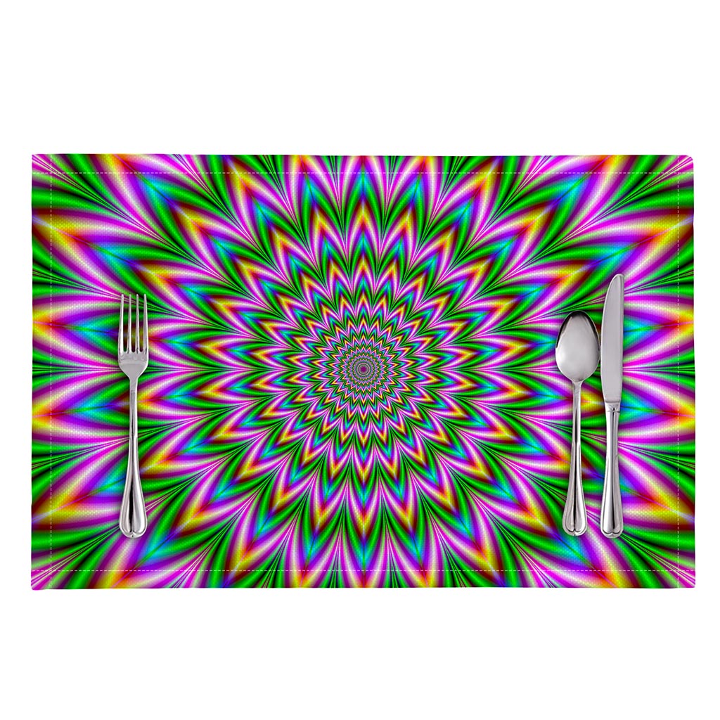 Psychedelic Radiant Optical Illusion Placemat
