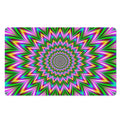 Psychedelic Radiant Optical Illusion Polyester Doormat