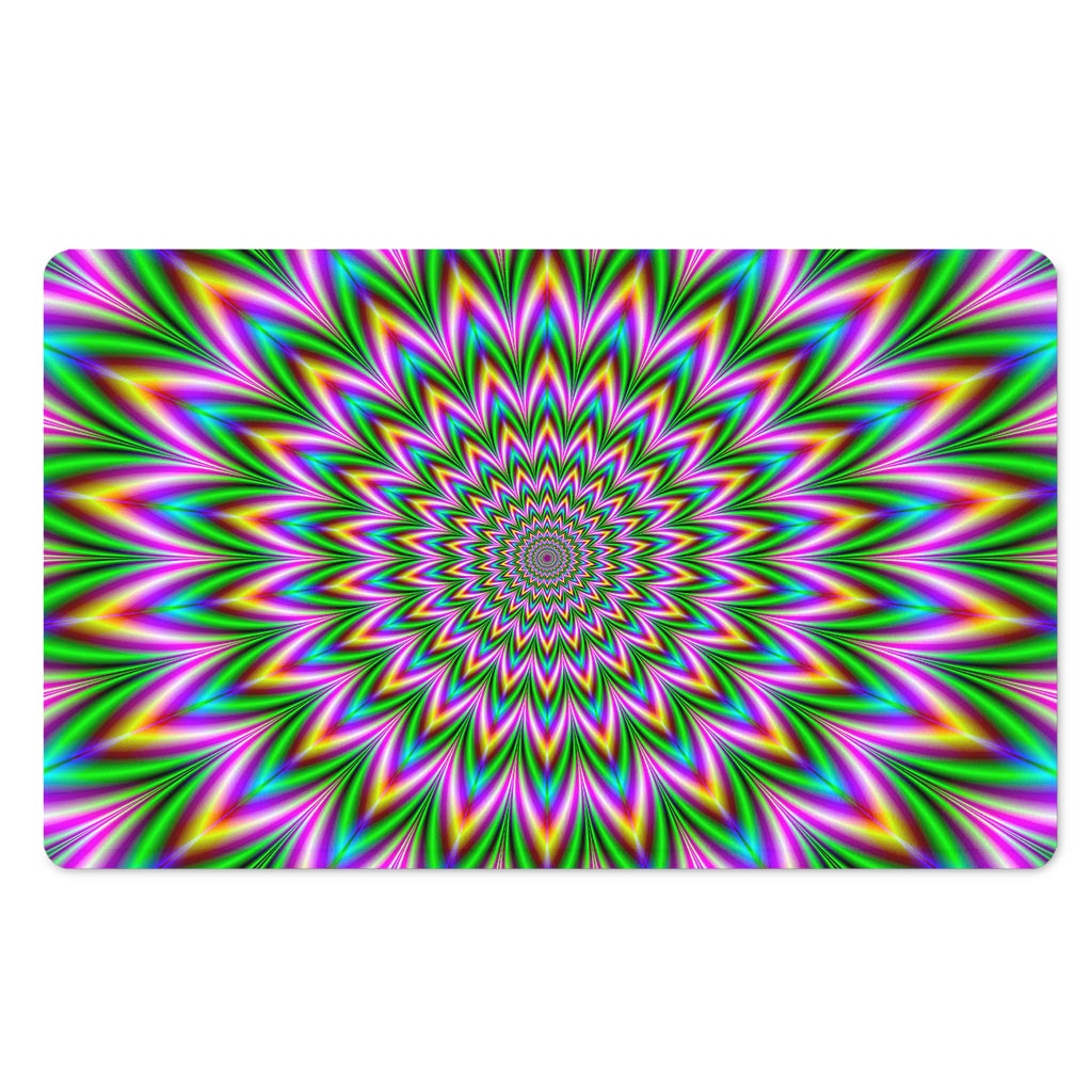 Psychedelic Radiant Optical Illusion Polyester Doormat