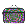 Psychedelic Radiant Optical Illusion Portable Lunch Bag