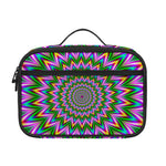 Psychedelic Radiant Optical Illusion Portable Lunch Bag