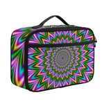 Psychedelic Radiant Optical Illusion Portable Lunch Bag