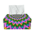 Psychedelic Radiant Optical Illusion Rectangle Tissue Box Cover