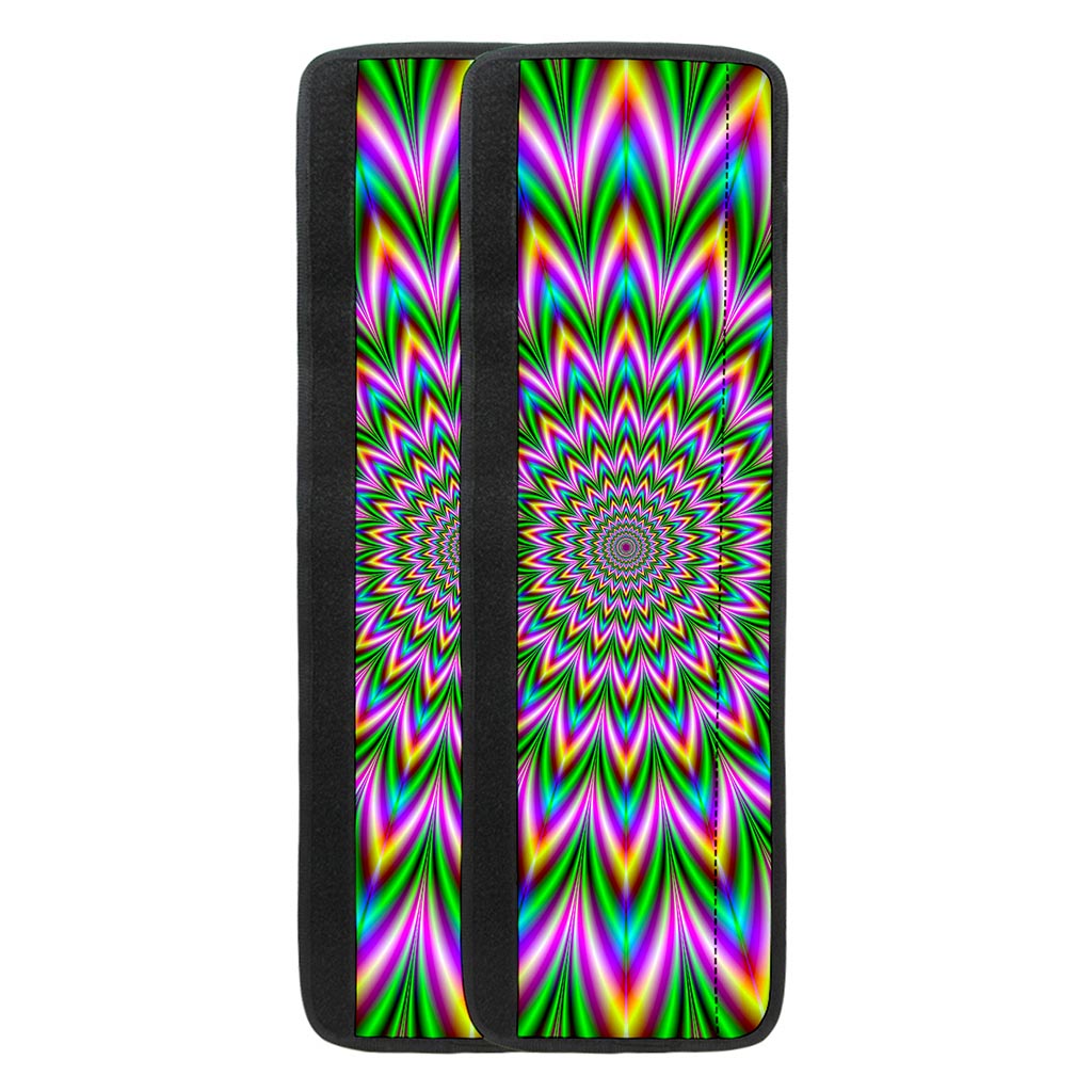 Psychedelic Radiant Optical Illusion Refrigerator Handle Covers