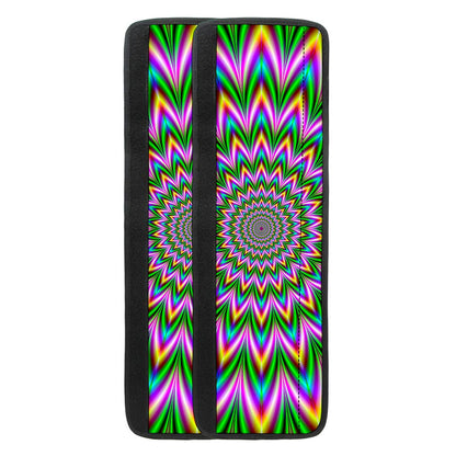 Psychedelic Radiant Optical Illusion Refrigerator Handle Covers