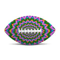 Psychedelic Radiant Optical Illusion Rugby Ball