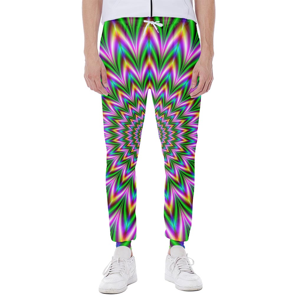 Psychedelic Radiant Optical Illusion Scuba Joggers