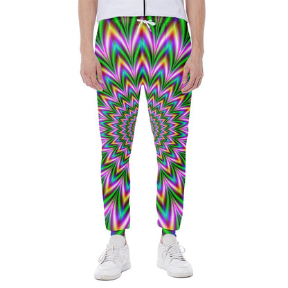 Psychedelic Radiant Optical Illusion Scuba Joggers