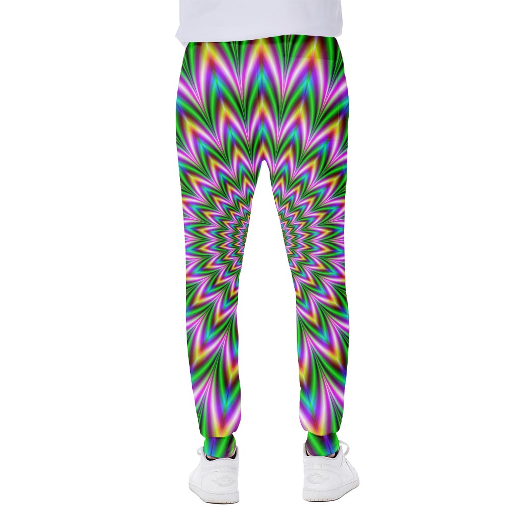 Psychedelic Radiant Optical Illusion Scuba Joggers