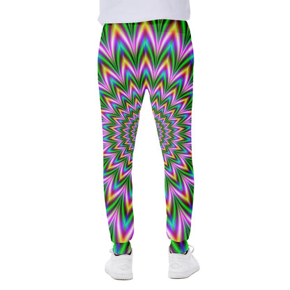 Psychedelic Radiant Optical Illusion Scuba Joggers
