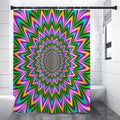Psychedelic Radiant Optical Illusion Shower Curtain