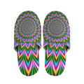 Psychedelic Radiant Optical Illusion Slippers
