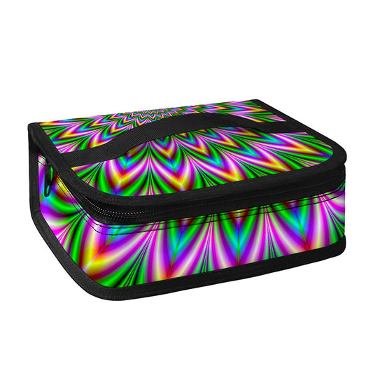 Psychedelic Radiant Optical Illusion Small Lunch Bag