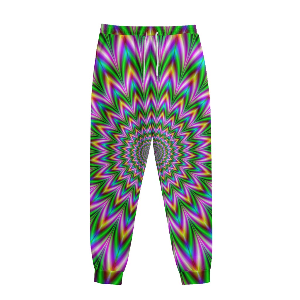 Psychedelic Radiant Optical Illusion Sweatpants