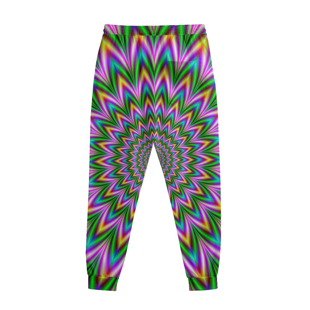 Psychedelic Radiant Optical Illusion Sweatpants