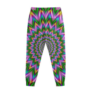 Psychedelic Radiant Optical Illusion Sweatpants