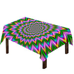Psychedelic Radiant Optical Illusion Tablecloth