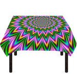 Psychedelic Radiant Optical Illusion Tablecloth