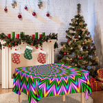 Psychedelic Radiant Optical Illusion Tablecloth