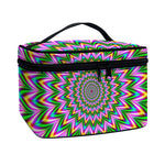 Psychedelic Radiant Optical Illusion Travel Makeup Bag