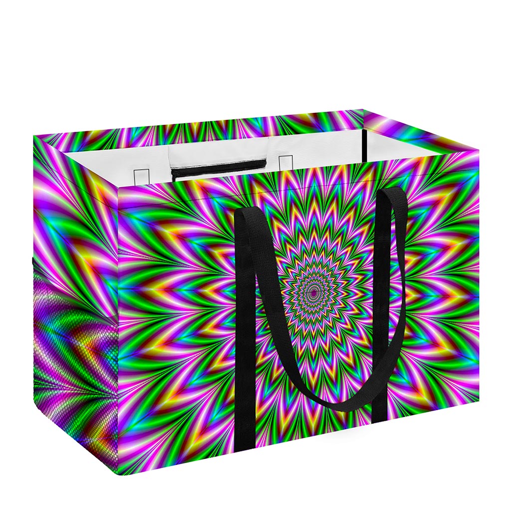 Psychedelic Radiant Optical Illusion Utility Tote Bag