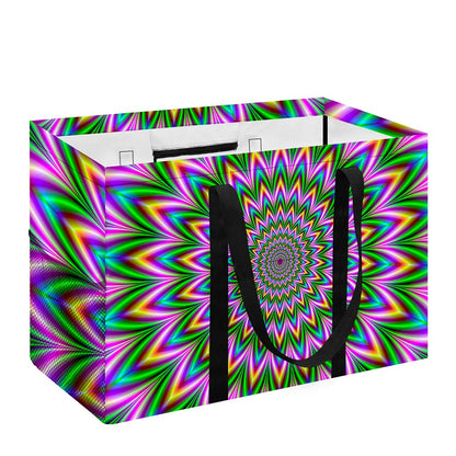 Psychedelic Radiant Optical Illusion Utility Tote Bag