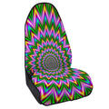 Psychedelic Radiant Optical Illusion Waterproof Car Seat Cover