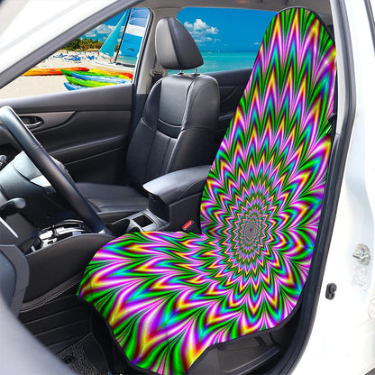 Psychedelic Radiant Optical Illusion Waterproof Car Seat Cover