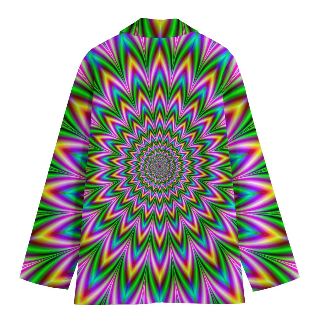 Psychedelic Radiant Optical Illusion Women's Blazer